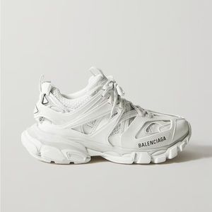 BALENCIAGA ~Track logo-detailed mesh and rubber sneakers